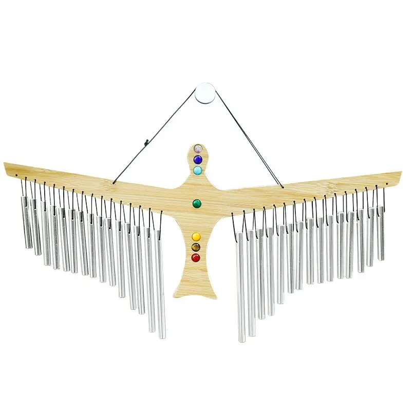 Chakra Gemstone Zenergy Wind Chimes for Sound Healing