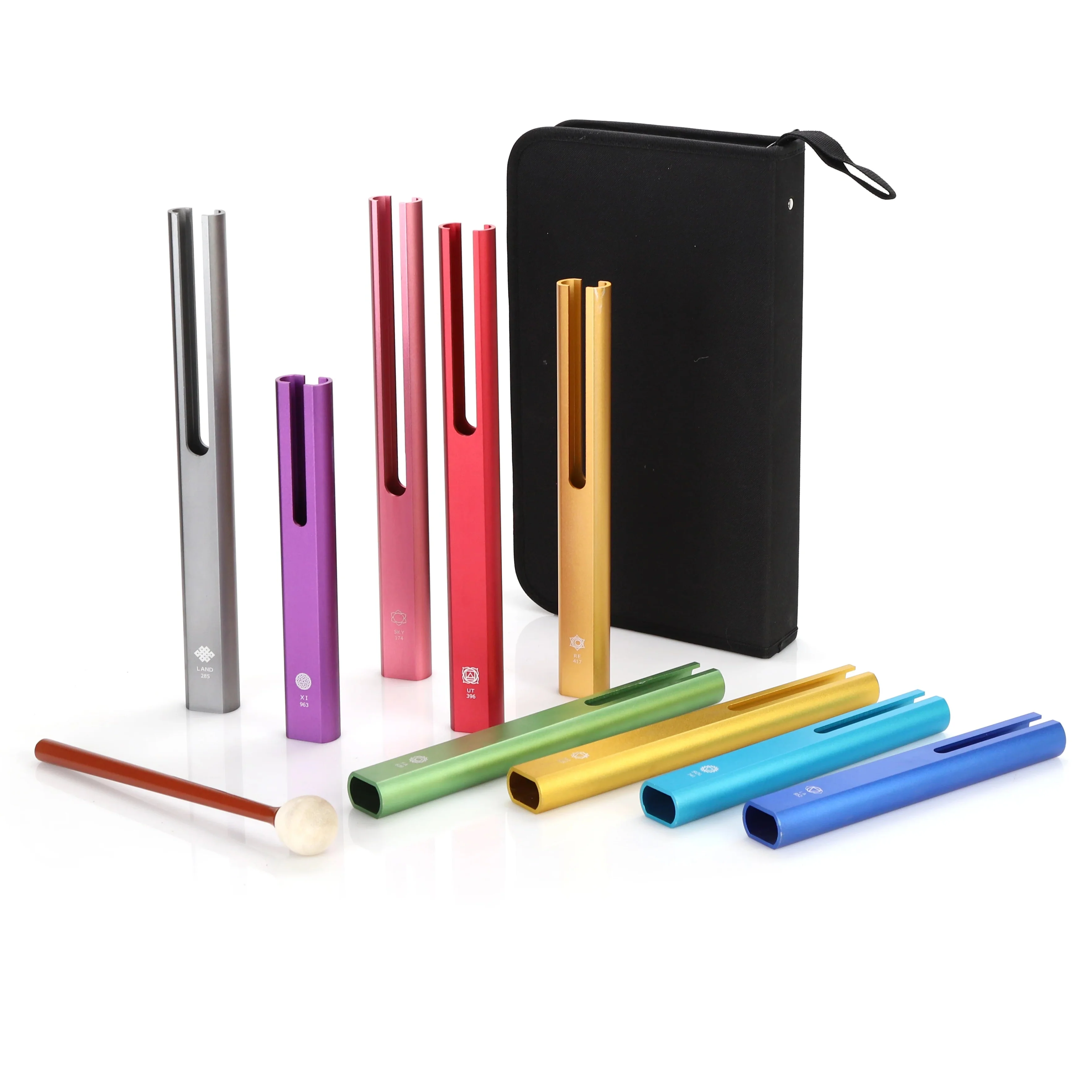 Solfeggio Frequency Aluminum Tubular Bells Set